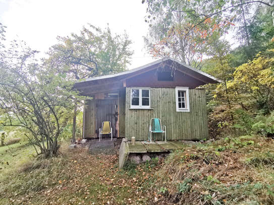 Freizeitgrundstück mit 2 Hütten als Garten in Freital am Wachtelberg