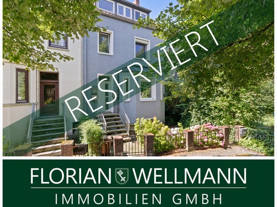 Bremen - Woltmershausen | Modernisierte, schick gestaltete Hochparterrewohnung mit Sonnenbalkon, Terrasse und Garten