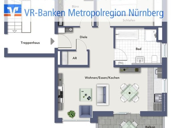 Neubau: 7-FH mit Carports in Nürnberg-Fischbach - 3 Wohnungen verkauft! - Baubeginn bereits erfolgt