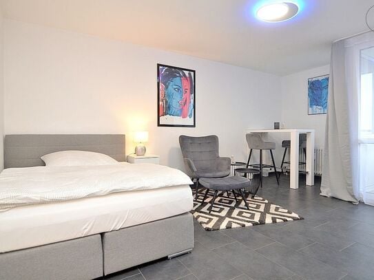 Modern möblierte 1-Zimmer Wohnung mit Balkon in Nürnberg