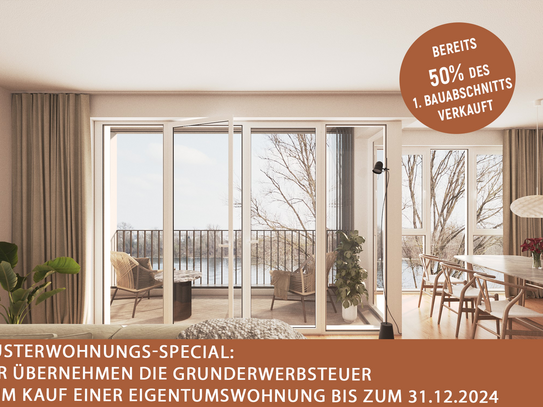 *MUSTERWOHNUNGS-SPECIAL* Wohnraum ist Lebensraum - Entspannen Sie sich auf dem Balkon oder der Loggia mit Blick auf den…