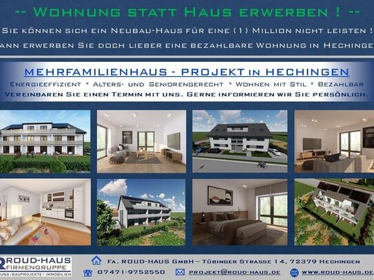 -- Wohnung statt Haus erwerben ! --