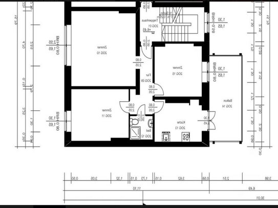 Helle 3-Zimmer Wohnung mit Balkon in zentraler Lage der Aachener Innenstadt