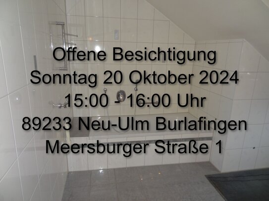 sofort frei, helle 2,5 Zi- Dachgeschosswohnung 76 qm Wfl. Balkon Garage Neu-Ulm-Burlafingen