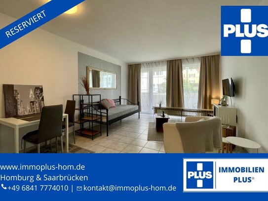 !!! RESERVIERT !!! HOMBURG-ZENTRUM; HELLES UND GEPFLEGTES 1 ZIMMER APARTMENT MIT BALKON