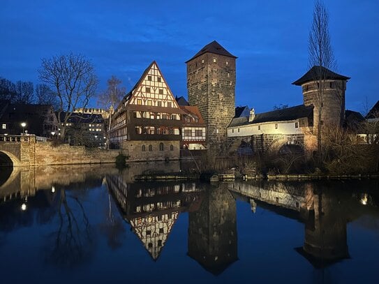 Rarität in der Nürnberger Altstadt – direkt an der Pegnitz – in ruhiger Bestlage