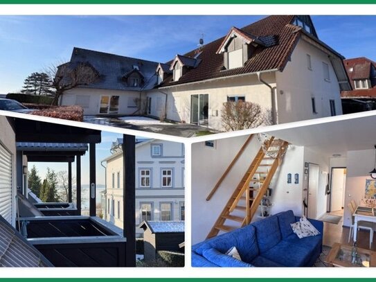 3-Raum Maisonnette Wohnung mit Wasserblick und Balkon!