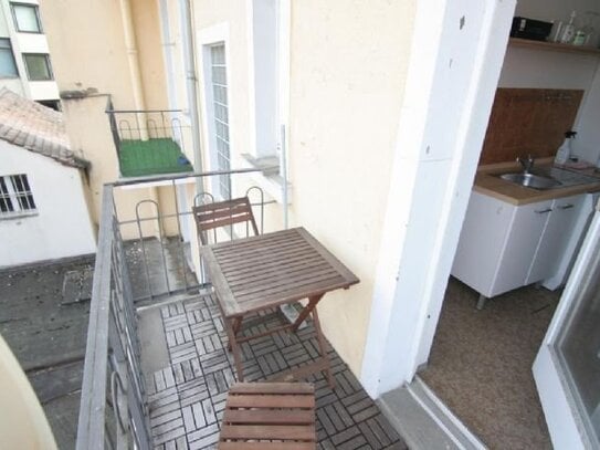 2 Zimmer, voll möbliert, Pleich, nähe Bahnhof, Balkon