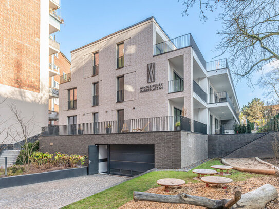 Traumhafte 3 Zimmer Neubau-Eigentumswohnung mit Balkon in ruhiger Hoflage