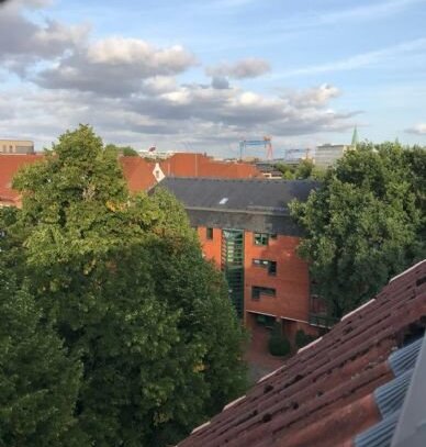 Sonnige 2-Zimmer-Single Dachgeschosswohnung mit Balkon in Kieler Altstadt