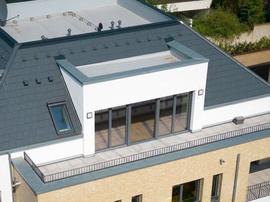 Wohnen in Extraklasse: Perfekte Lage, großzügige Dachterrasse, offener Grundriss.