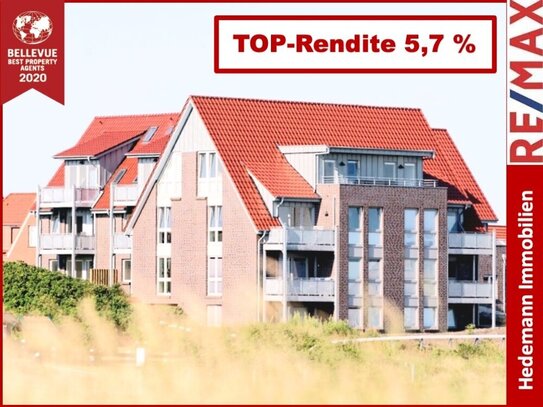 * Ferienwohnung auf BALTRUM * TOP-Rendite * Baujahr 2013 * voll möbliert * Balkon mit Meerblick * erstklassige Lage * F…