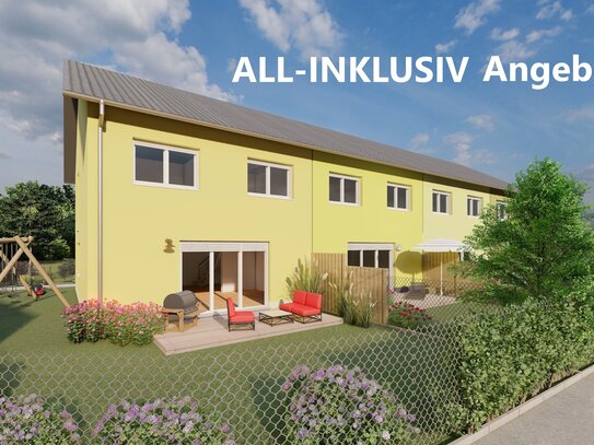 All-Inclusive Angebot! - Reihenmittelhaus mit ca. 131 m² mit Terrasse, Einbauküche, Garage und Stellplatz