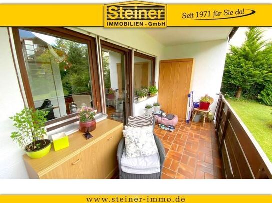 1-Zimmer-Hochparterre-Wohnung ca. 27 m², EBK, Gartennutzung, Balkon, TG-Platz a. W.