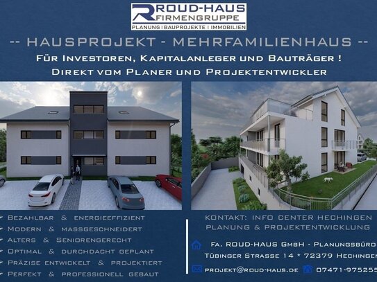 + EXKLUSIVES MEHRFAMILIENHAUS-PROJEKT! +