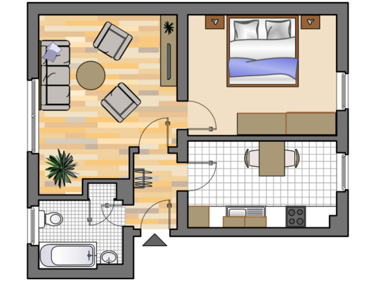 2-Zimmer-Wohnung in Herten Disteln