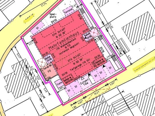 Bauplatz inkl. projektiertes MFH - Baugenehmigung vorhanden