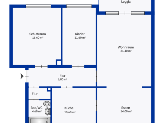 Helle großzügige 3-Zi.-Wohnung mit Balkon in Schwaig b. Nürnberg