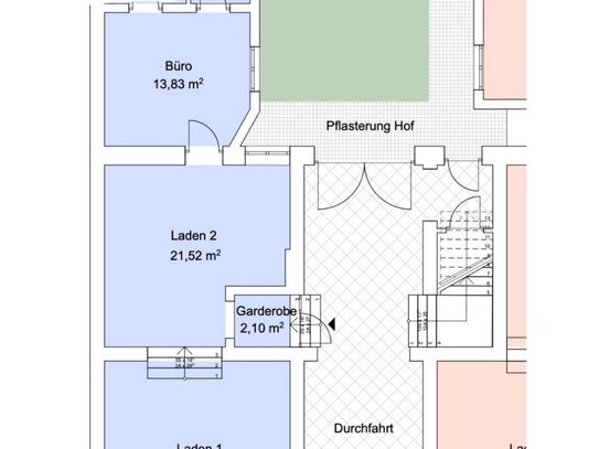 Repräsentatives Lagengeschäft Gewerberäume Büro Praxis