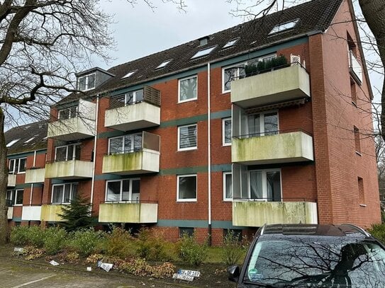 Top modernisierte 1 Zimmer EG Wohnung mit Balkon in Norderstedt - Harksheide zu vermieten !!