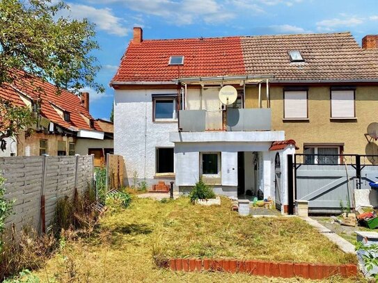 Gestaltungspotenzial! Doppelhaushälfte in Ringleben mit Balkon und schönem Gartengrundstück