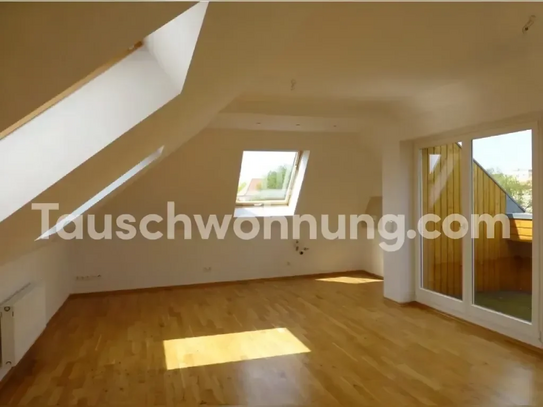 [TAUSCHWOHNUNG] Gemütliche 2-Zimmer-Dachgeschosswohnung mit Loggia