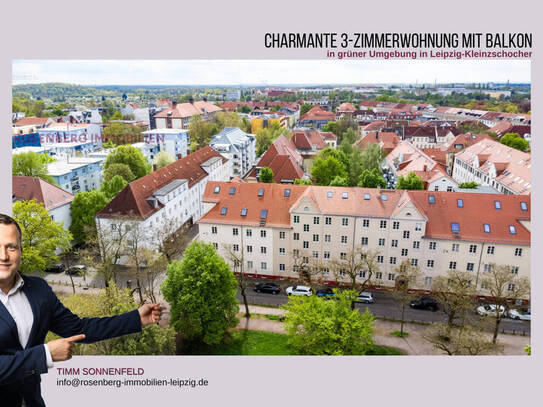 *2015 Kernsaniert* Charmante 3-Raumwohnung mit Balkon in grüner Lage in Leipzig / Kleinzschocher