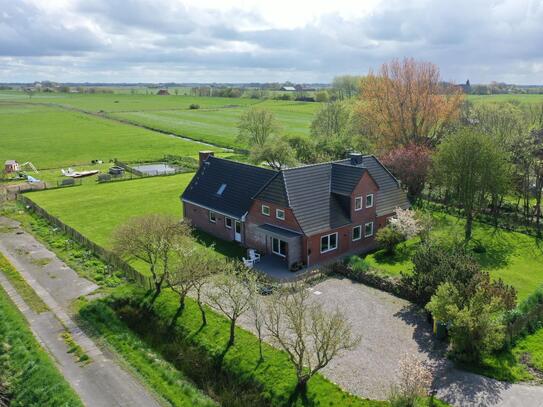 Traumhaus in malerischer Landschaft und direkter Nordseenähe