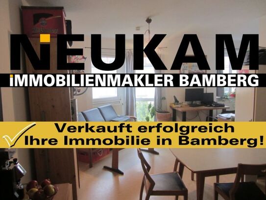 BAMBERG-FINANZAMT: 1-ZIMMER-WOHNUNG MIT FENSTERTÜR +KLEINKÜCHE FÜR 99.000,-EURO