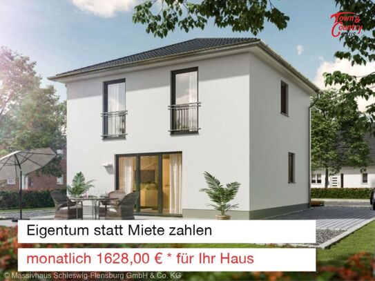 Eigentum statt Miete zahlen - monatlich 1.628,00 € * für Ihr Haus