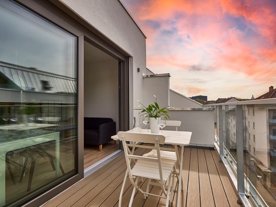 Komplett neues Apartment mit Dachterrasse in Mannheim, Erstbezug