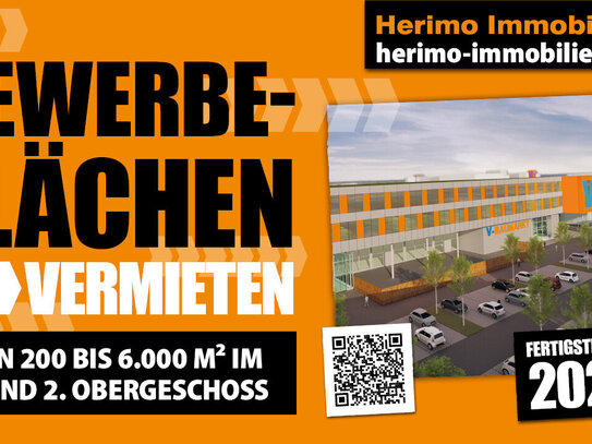 Gewerbeflächen von 200 bis 6.000 m² ab 2026 provisionsfrei zu vermieten