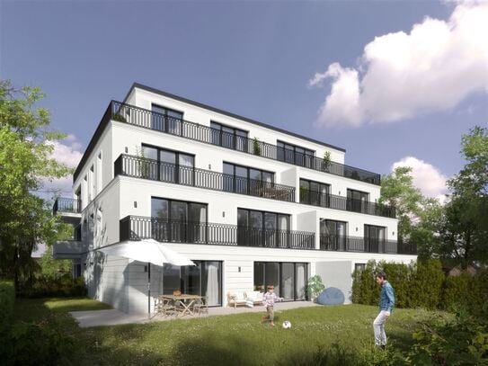 3-Zimmer Terrassenwohnung im Erdgeschoss mit eigenem Garten - KfW Programm "Klimafreundlicher Neubau" - in zentraler La…