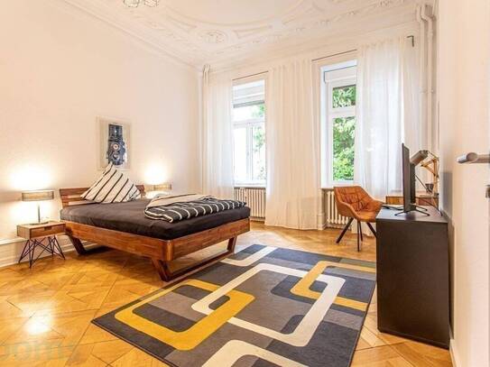 Ab Sofort - modern möbliertes Zimmer in 3er WG - top Lage Ostend - fußläufig zur EZB