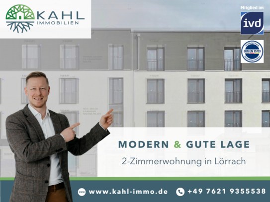 Moderne 2-Zimmer-Wohnung mit Wohlfühlcharakter und optimaler Lage