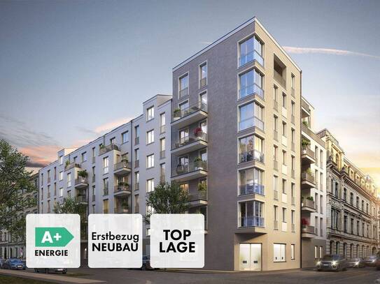 *** NEUBAU 2 Zimmer * Südvorstadt * großzügiger West-Balkon * bezugsfertig ab 04/25 ***