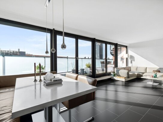 Die Elbchance! Modernes Penthouse mit Dachterrasse und Elbblick