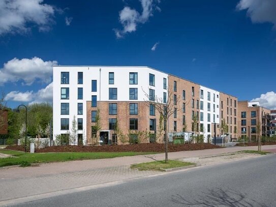 Neubau-Erdgeschosswohnung mit Terrasse und Gartennutzung!