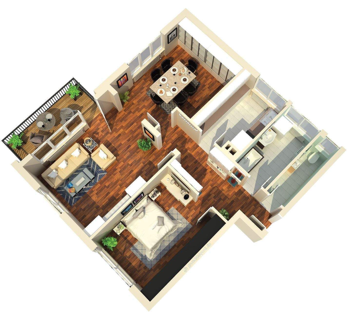 Cleverer Vermögensaufbau! Vermietete Eigentumswohnung mit Balkon in ruhiger, durchgrünter Ortsrandlage!