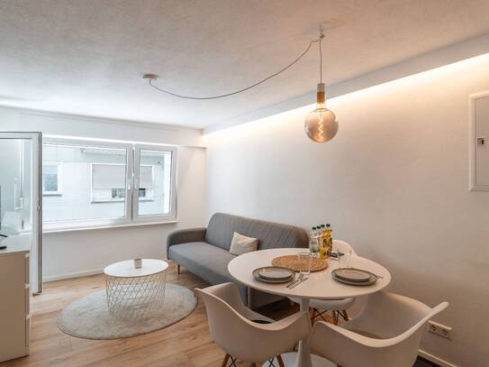 1-Zimmerwohnung mit TV, Internet, Küche, Dusche/Wc, Waschmaschine, Trockner und Balkon