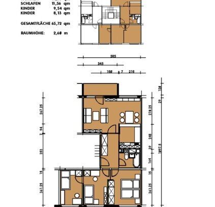 Kleine gemütliche 4 Zimmer Wohnung ab Februar 2025! Aufzug im Haus