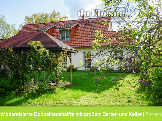 *VERKAUFT* Modernisierte Doppelhaushälfte mit 676 m² Garten und geräumigen Keller