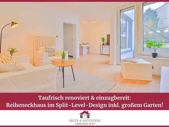 1A renoviertes Reiheneckhaus im Split-Level-Design & grüner Lage