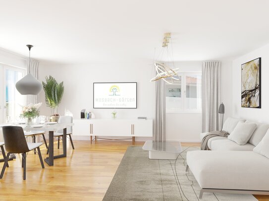 Moderne Penthouse-Wohnung mit ca. 32 m² Dachterrasse und über der Wohnung zusätzlich ca. 81 m² Speicherfläche