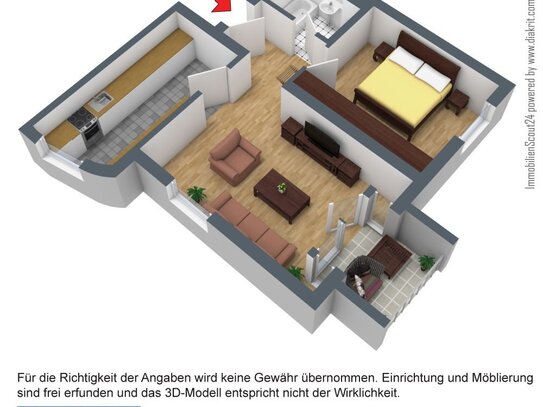 Schöne 2 Raumwohnung in Dresden-Großschachwitz zu vermieten