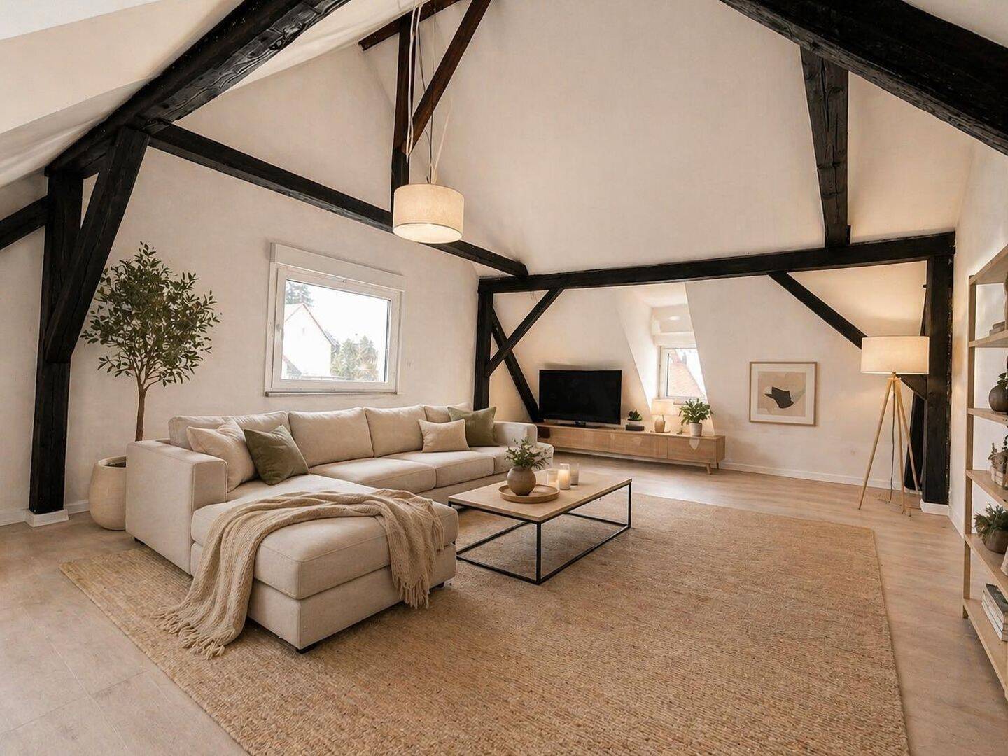                                                               Stilvolle Dachgeschosswohnung mit besonderem Charme                                                       in Merenberg (Limburg-Weilburg)