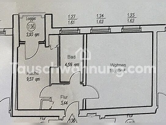 [TAUSCHWOHNUNG] Sehr schöne Wohnung mit Küche und Balkon