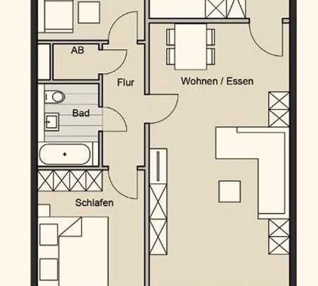 Frisch renoviert und zentral gelegen: Ihre neue 3-Zimmer-Wohnung in der Venloer Str. 668 - WE7