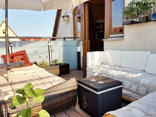 Exklusive Maisonette-Wohnung mit atemberaubender Dachterrasse!