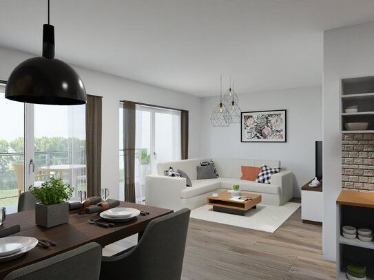 IMMOBILIEN GUMNIOR präsentiert:*provisionsfrei* NEUBAU! Moderne Obergeschosswohnung mit Balkon in Emsnähe von Rheine